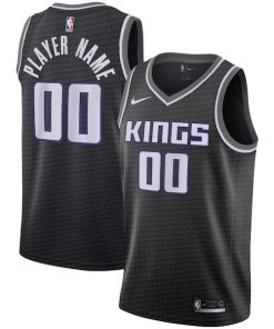 Sacramento Kings Nike Swingman Custom Jersey Black - Statement Edition