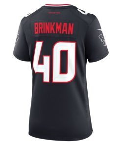 Alternative view of Austin Brinkman Houston Texans Nike Women's Team Game Jersey -  Navy