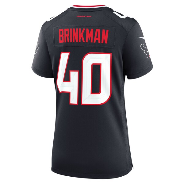 Austin Brinkman Houston Texans Nike Women's Team Game Jersey - Navy - Image 2