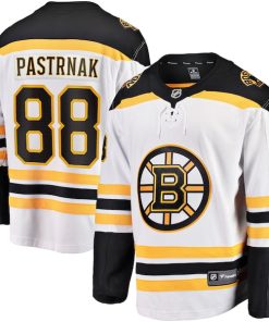 David Pastrnak Boston Bruins  Away Premier Breakaway Player Jersey - White