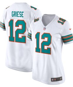 Bob Griese Miami Dolphins Nike Women's Retired Player Jersey - White/Aqua