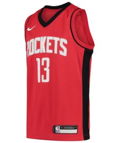 Alternative view of James Harden Houston Rockets Nike Youth Team Swingman Jersey - Icon Edition - Red