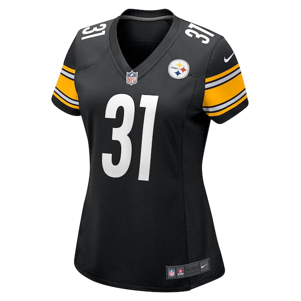 Beanie Bishop Pittsburgh Steelers Nike Women's Game Jersey - Black - Image 3