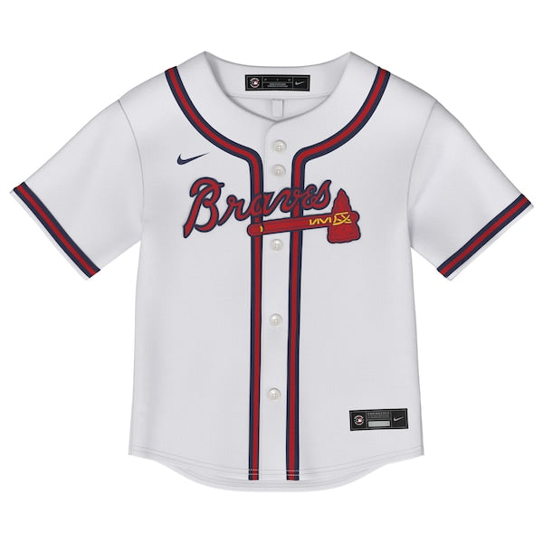 Atlanta Braves Toddler Home Replica Jersey - White - Image 2