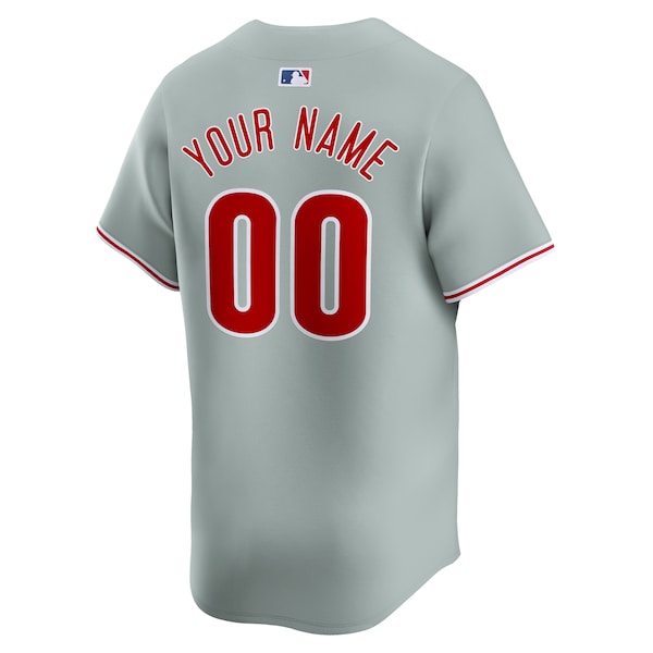 Philadelphia Phillies Nike Away Limited Custom Jersey - Gray - Image 3