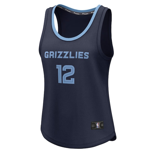 Ja Morant Memphis Grizzlies Women's Fast Break Player Jersey - Icon Edition - Navy - Image 2