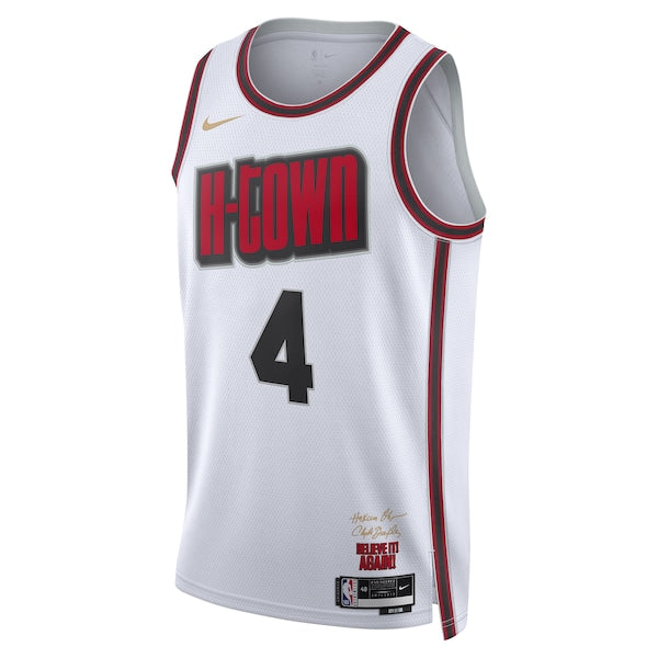 Jalen Green Houston Rockets Nike Unisex 2024/25 Swingman Player Jersey - City Edition - White - Image 2