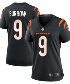 Joe Burrow Cincinnati Bengals Women's Nike Player Game Jersey - Black/Orange