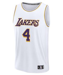 Alternative view of Dalton Knecht Los Angeles Lakers  Fast Break Replica Player Jersey - Association Edition - White