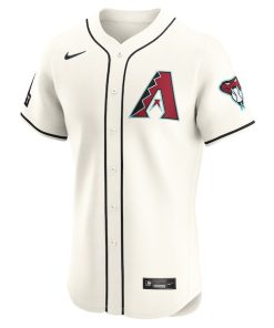 Alternative view of Arizona Diamondbacks Nike Home Elite Pick-A-Player Retired Roster Patch Jersey - White