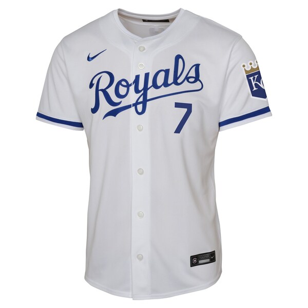 Bobby Witt Jr. Kansas City Royals Nike Youth Home Limited Player Jersey - White - Image 2