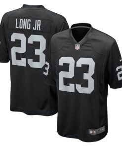 David Long Jr. Las Vegas Raiders Nike Team Game Jersey -  Black