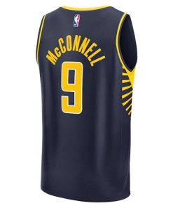 Alternative view of T.J. McConnell Indiana Pacers  Fast Break Replica Jersey - Navy - Icon Edition