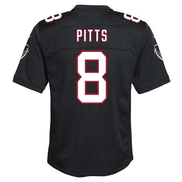 Kyle Pitts Atlanta Falcons Nike Youth Game Jersey - Black/Red - Image 4