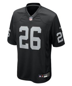 Alternative view of Darien Porter Las Vegas Raiders Nike Team Game Jersey -  Black