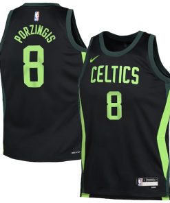Kristaps Porzingis Boston Celtics Nike Youth 2024/25 Swingman Player Jersey - City Edition - Black