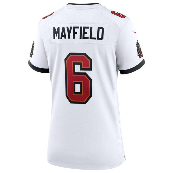 Baker Mayfield Tampa Bay Buccaneers Nike Women's 50th Season White Game Jersey - White/Red - Image 4