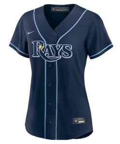 Alternative view of Tampa Bay Rays Nike Women's Alternate Replica Team Jersey - Navy