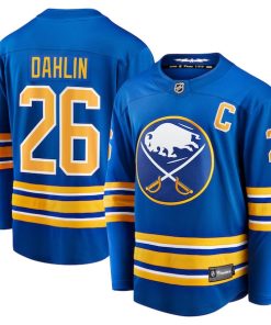 Rasmus Dahlin Buffalo Sabres  Home Captain Patch Breakaway Jersey - Royal