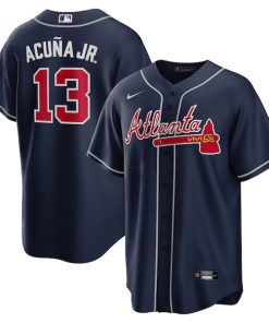 Ronald Acuna Jr. Atlanta Braves Nike Alternate Replica Player Name Jersey - Navy/White