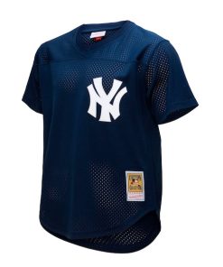 Alternative view of Rickey Henderson New York Yankees Cooperstown Collection Mesh Batting Practice Button-Up Jersey - Navy
