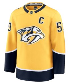 Alternative view of Roman Josi Nashville Predators  Home Premium Jersey - Yellow