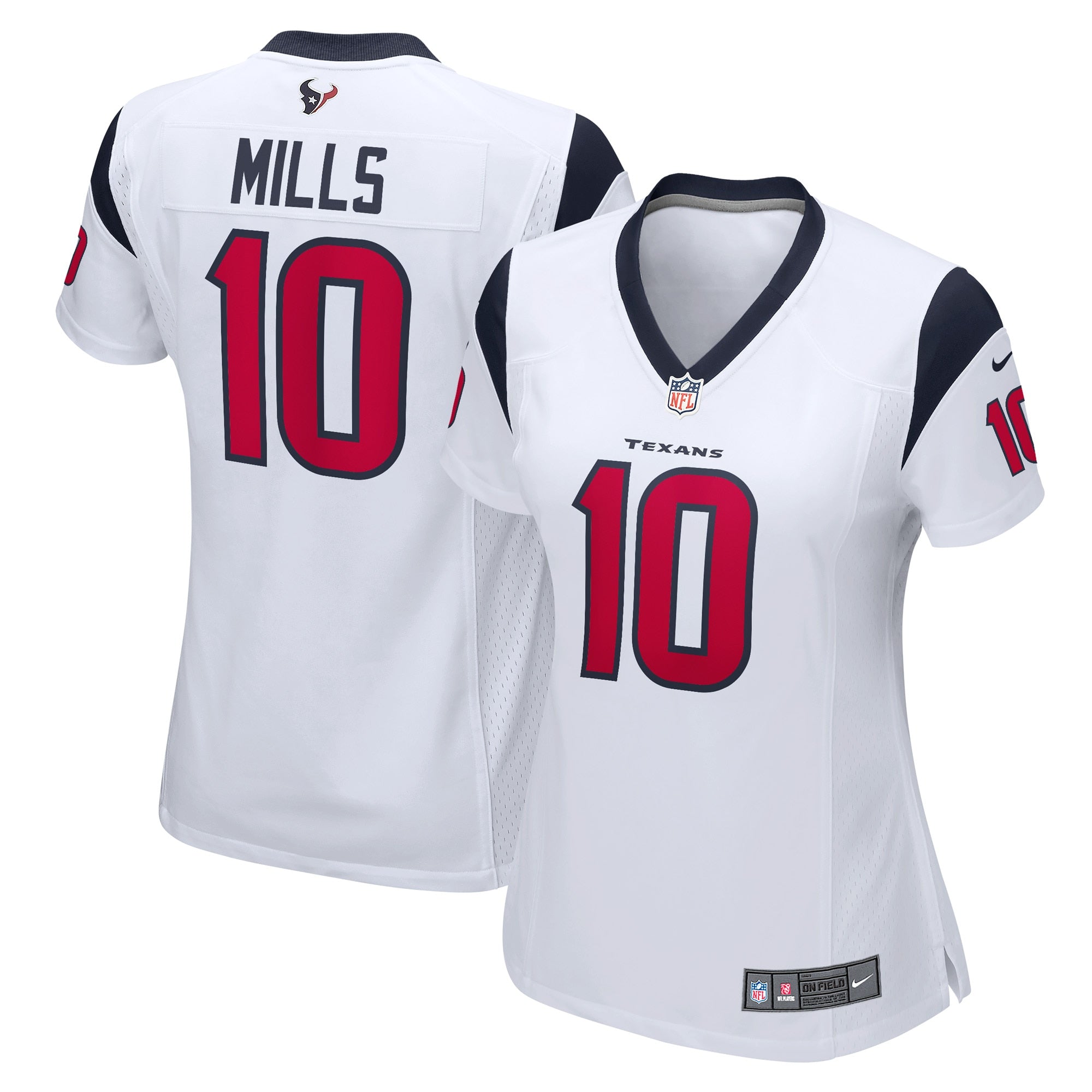 Davis Mills Houston Texans Nike Women's Game Jersey - Navy/White - Image 6