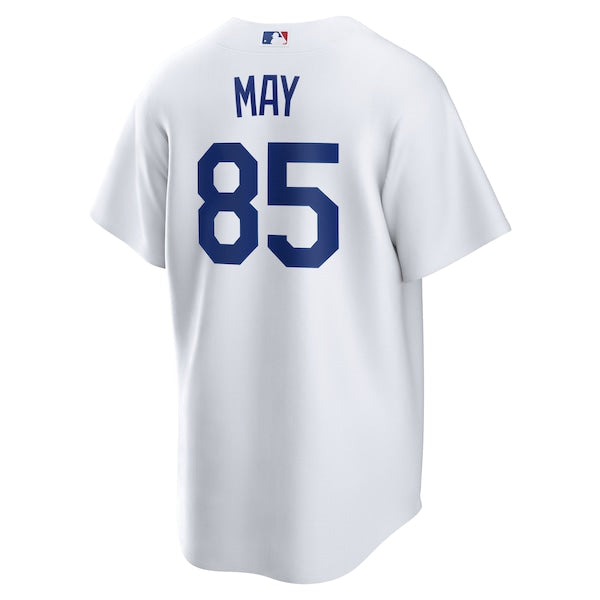 Dustin May Los Angeles Dodgers Nike Home Replica Jersey - White - Image 3