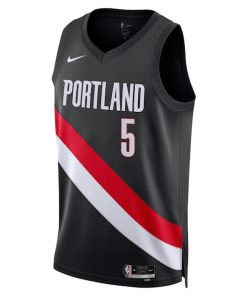 Alternative view of Jrue Holiday Portland Trail Blazers Nike Unisex Swingman Jersey - Icon Edition - Black