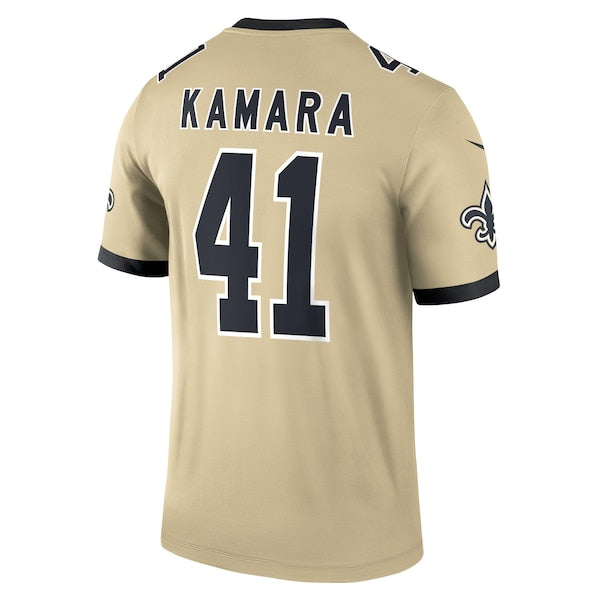 Alvin Kamara New Orleans Saints Nike Gameday Golds Alternate Legend Player Performance Top - Gold - Image 3