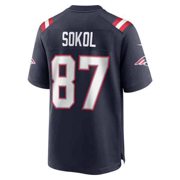Matt Sokol New England Patriots Nike Game Player Jersey - Navy - Image 3