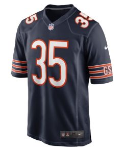 Alternative view of Khari Blasingame Chicago Bears Nike Game Player Jersey - Navy