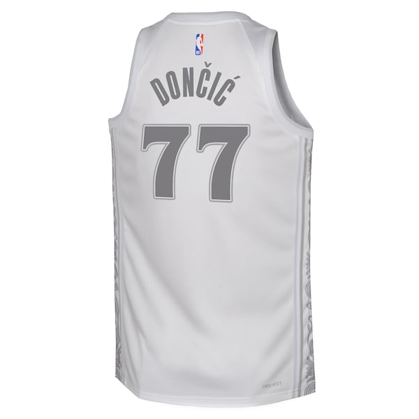 Luka Don?i? Dallas Mavericks Nike Youth 2024/25 Swingman Player Jersey - City Edition - White - Image 3