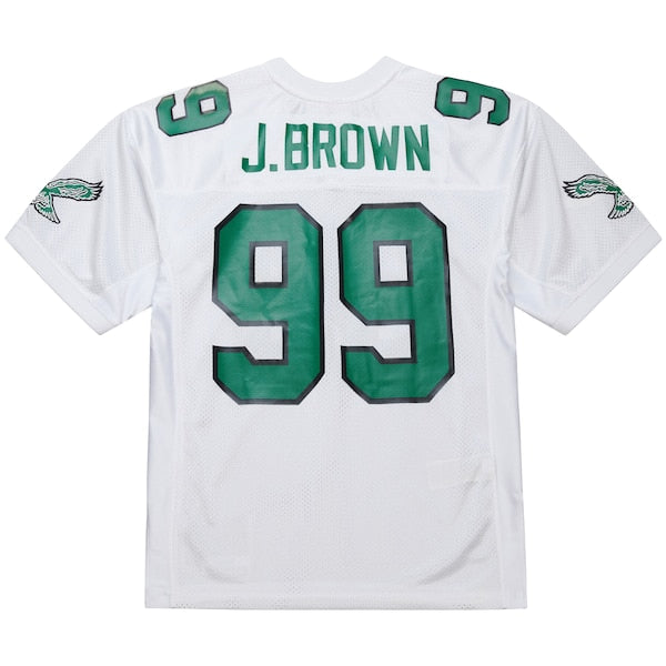 Jerome Brown Philadelphia Eagles 1991 Authentic Throwback Retired Player Jersey - White - Image 3