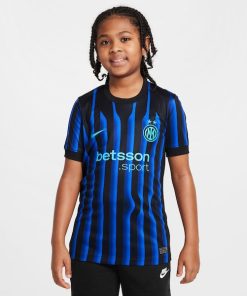 Alternative view of Inter Milan Nike Youth 2025/26 Home Replica Jersey - Blue/Aqua