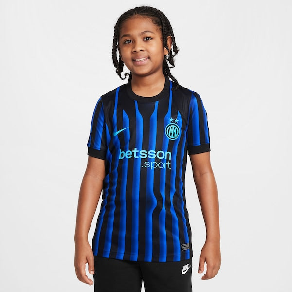 Inter Milan Nike Youth 2025/26 Home Replica Jersey - Blue/Aqua - Image 2