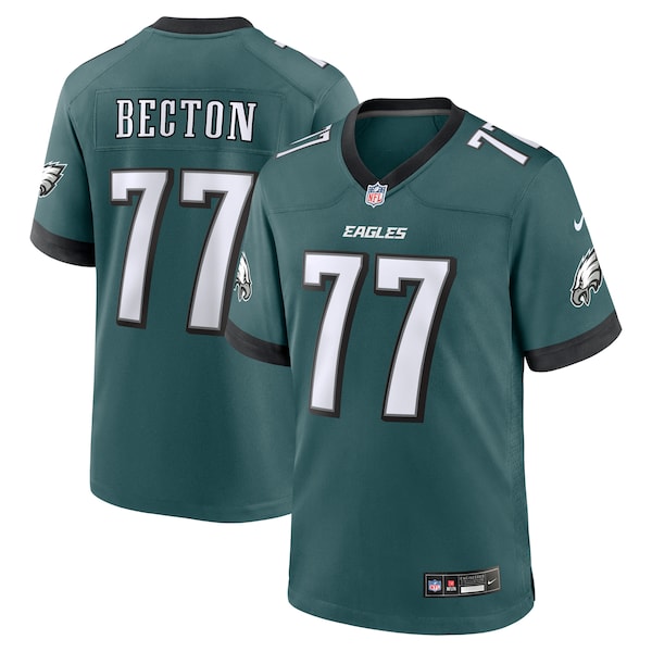 Mekhi Becton Philadelphia Eagles Nike Team Game Jersey - Midnight Green - Image 2