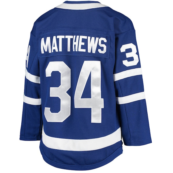 Auston Matthews Toronto Maple Leafs Youth Home Premier Player Jersey - Blue/Black - Image 3