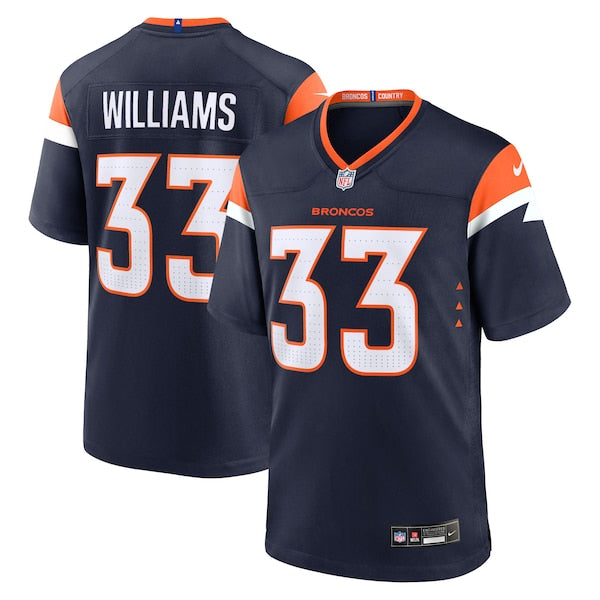 Javonte Williams Denver Broncos Nike Alternate Game Jersey - Navy - Image 2
