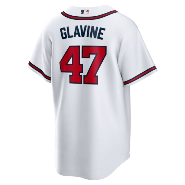 Tom Glavine Atlanta Braves Nike Home Retired Player Replica Jersey - White - Image 3