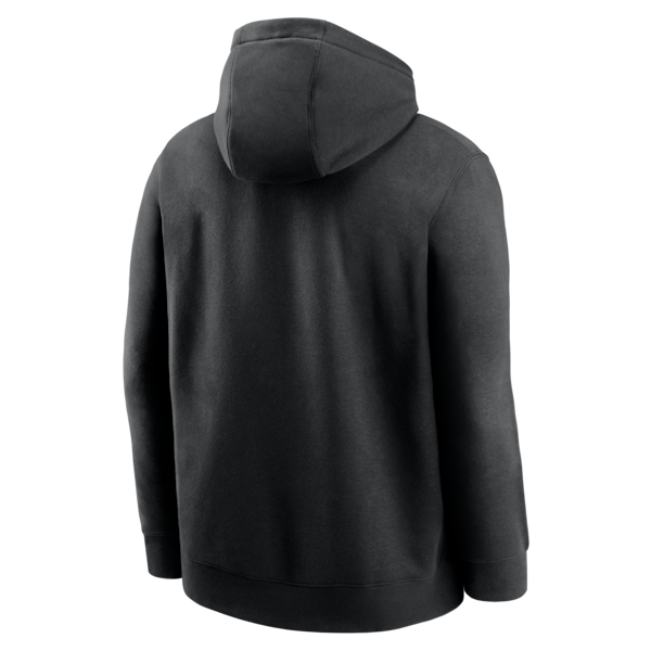 Los Angeles Dodgers Nike Logo Club Fleece Hoodie - Black - Image 3