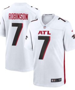 Bijan Robinson Atlanta Falcons Nike 2023 NFL Draft First Round Pick Game Jersey - White/Black