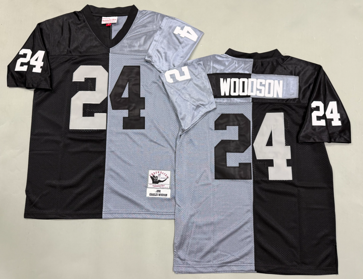 Charles Woodson Las Vegas Raiders Authentic Split Throwback Retired Player Jersey