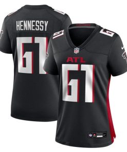 Alternative view of Matt Hennessy Atlanta Falcons Nike Women's Team Game Jersey -  Black
