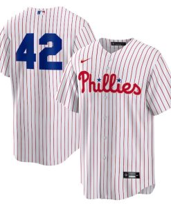 Philadelphia Phillies Nike Home  2025 Jackie Robinson Day Replica Jersey - White