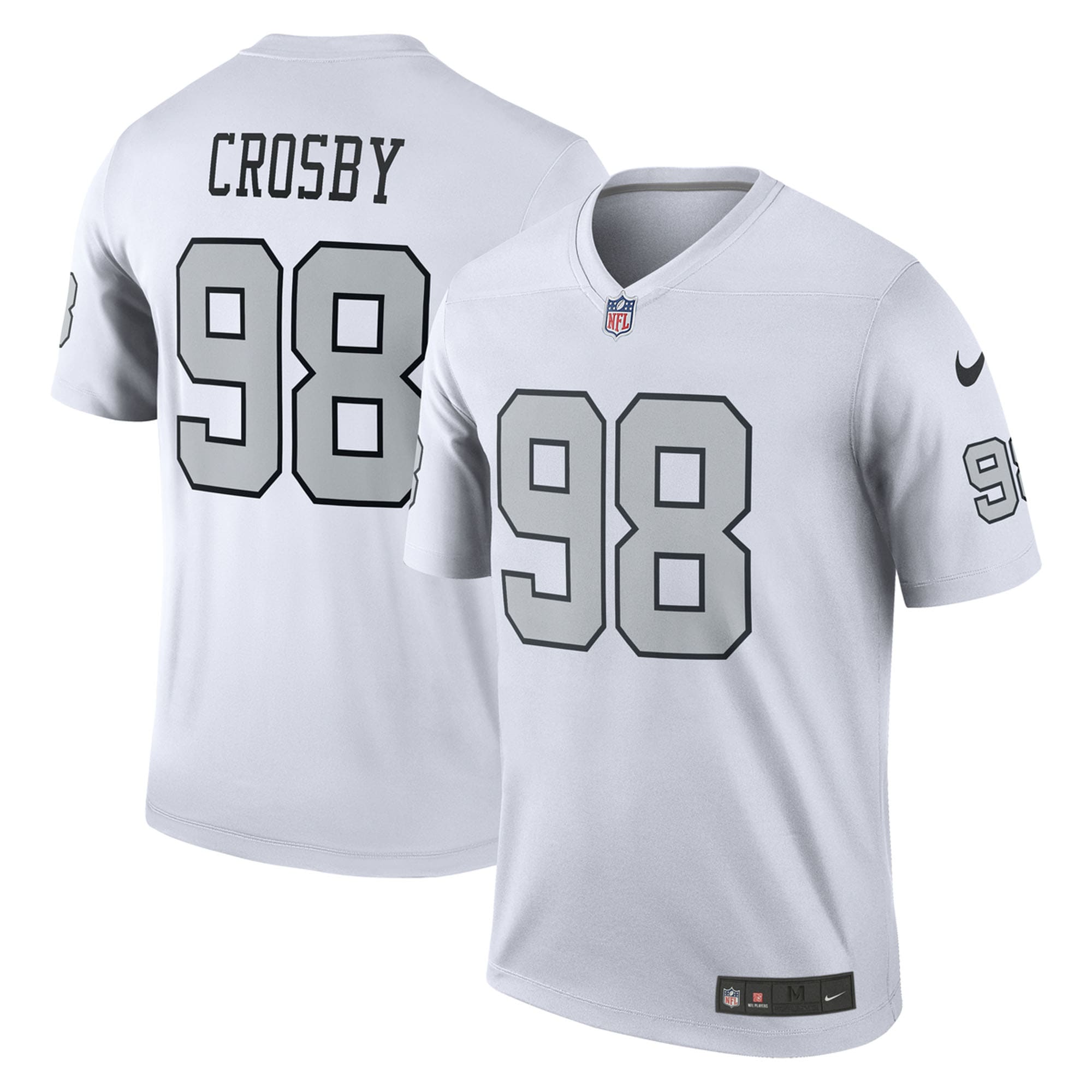 Maxx Crosby Las Vegas Raiders Nike Team Legend Jersey - Black/White - Image 5