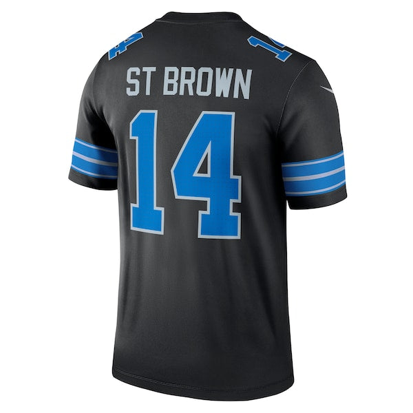 Amon-Ra St. Brown Detroit Lions Nike Legend Jersey - Black - Image 4