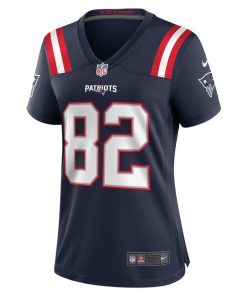 Alternative view of T.J. Luther New England Patriots Nike Women's Team Game Jersey -  Navy