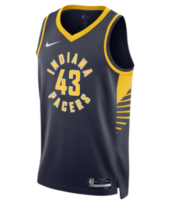 Alternative view of Pascal Siakam Indiana Pacers Nike Unisex Swingman Jersey - Icon Edition - Navy