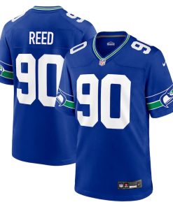 Jarran Reed Seattle Seahawks Nike Throwback Player Game Jersey - Royal